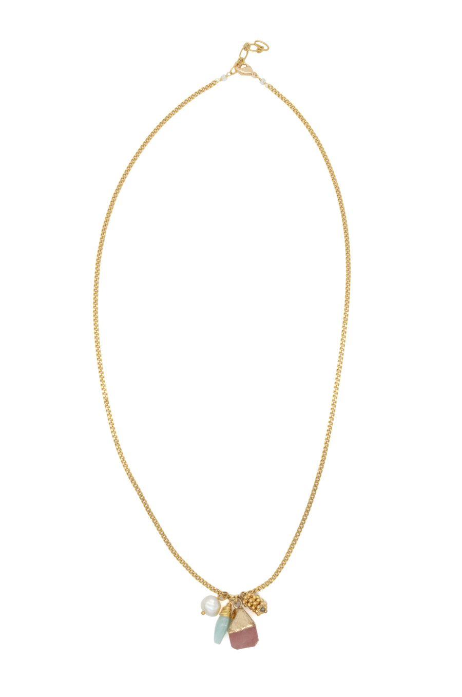 Collar cuarzo de cubo