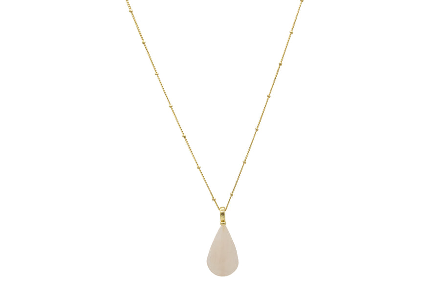 Collar gota de cuarzo jumbo