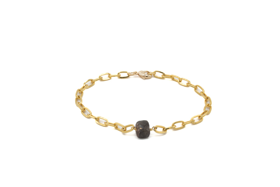 Pulsera jumbo piedra natural central