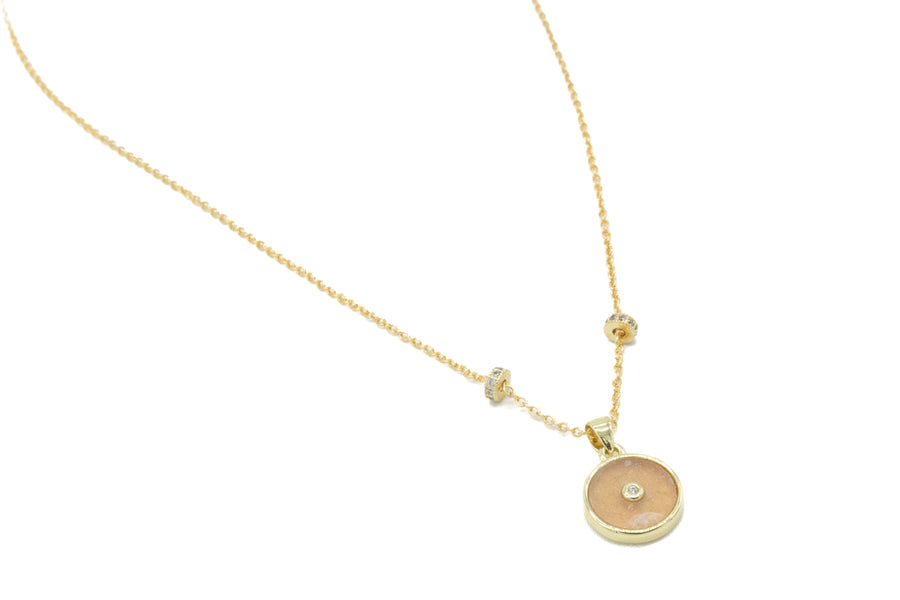 Collar cuarzo circulo