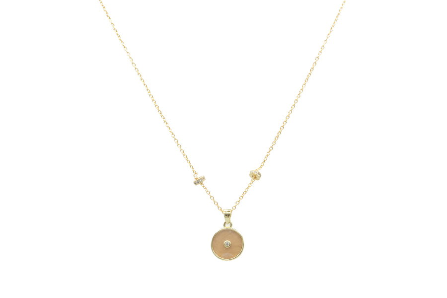 Collar cuarzo circulo