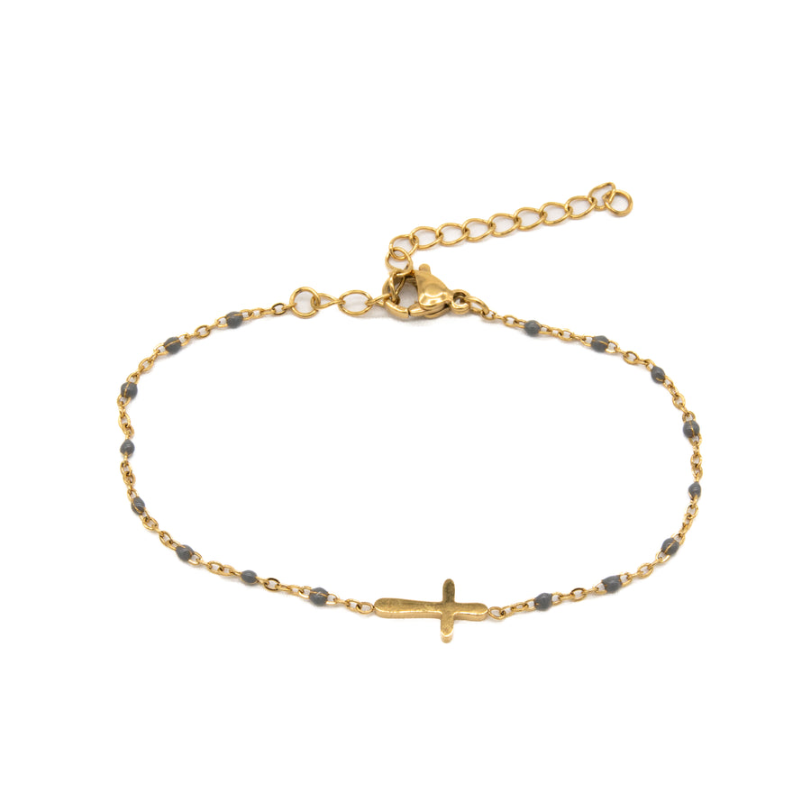Pulsera de cruz con colores