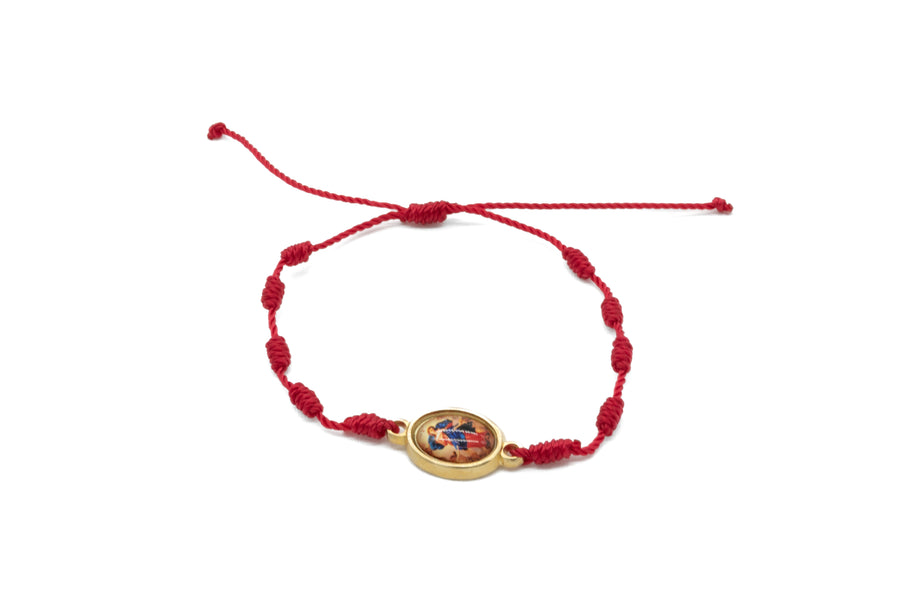 Pulsera decenario roja Desatanudos