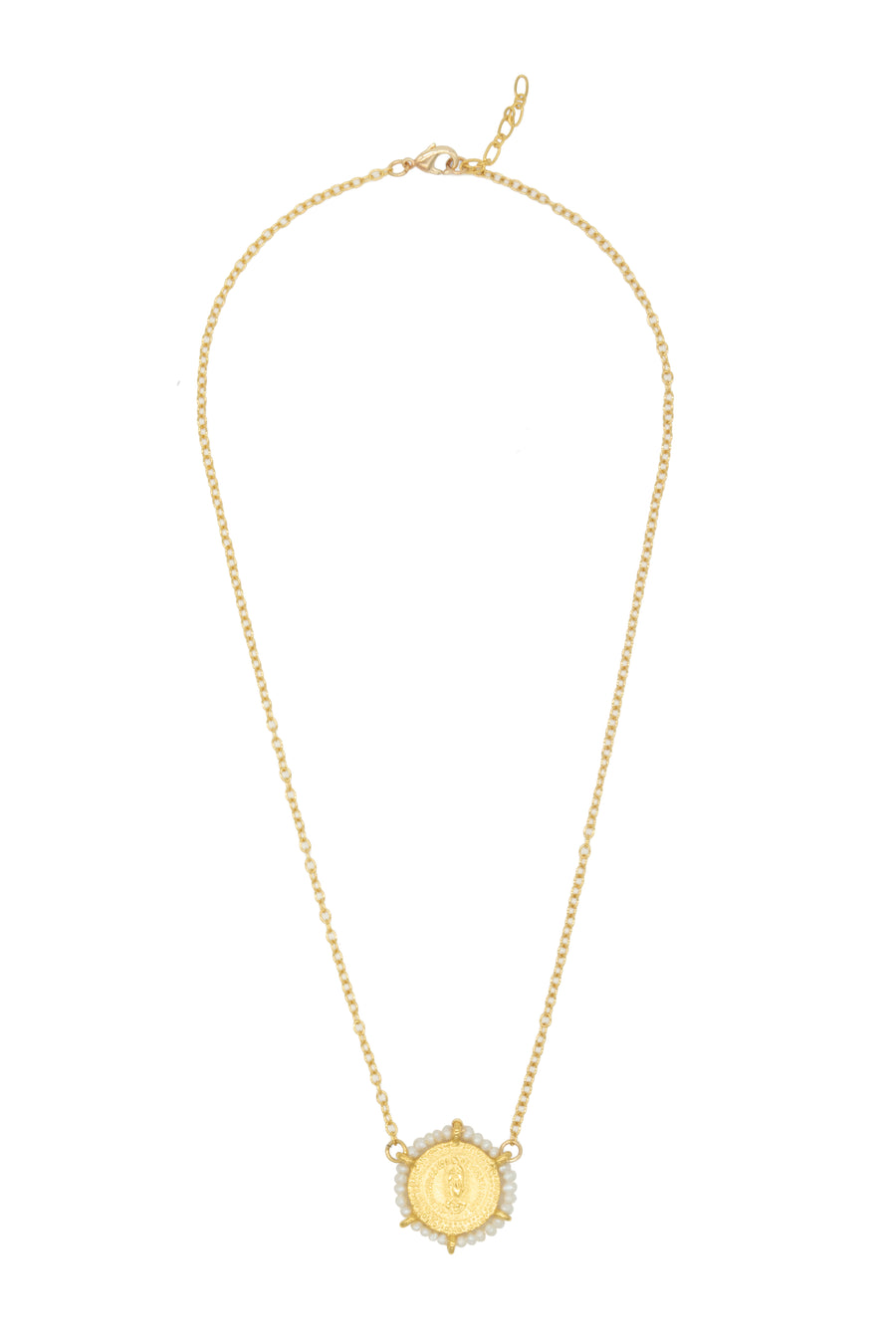 Collar de Virgen de Guadalupe bordado