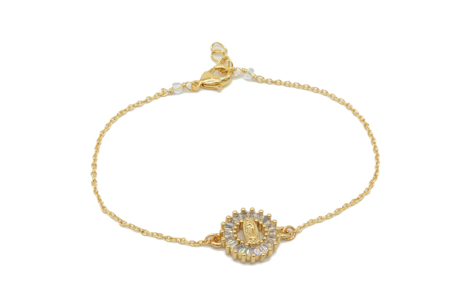 Pulsera de Virgen de Guadalupe circular