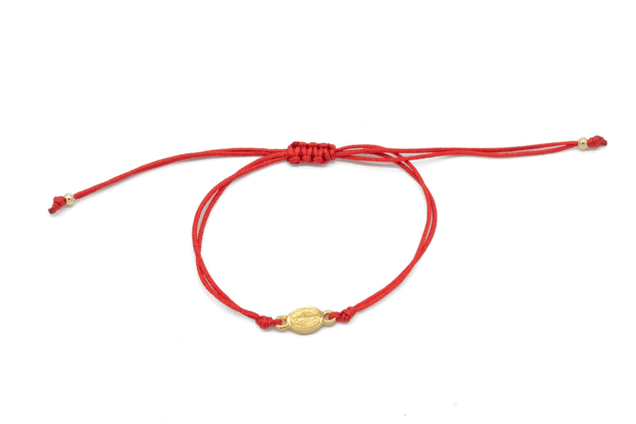 Pulsera Virgen Milagrosa hilo rojo