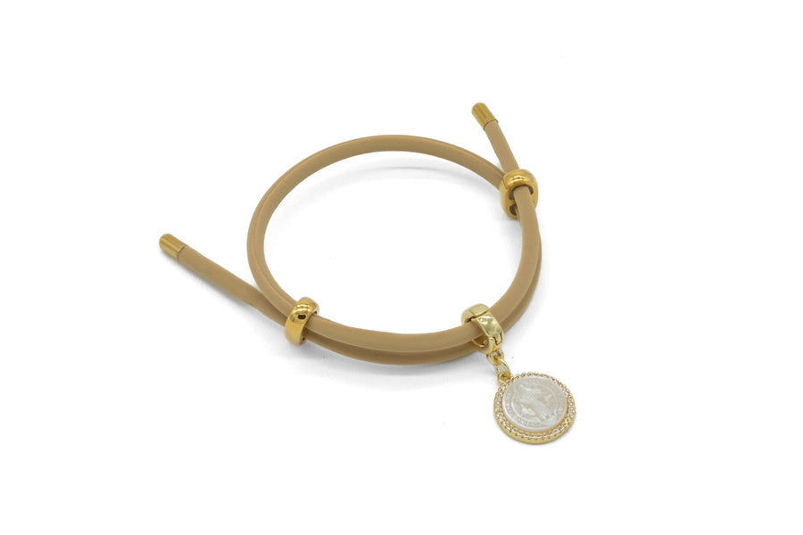 Pulsera de San Benito en caucho