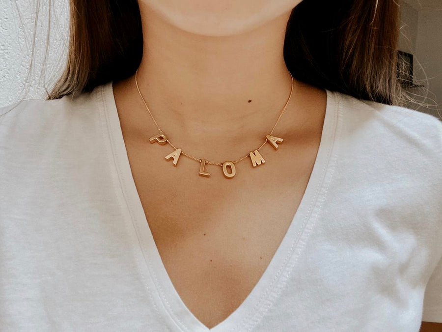 Collar de nombre personalizable